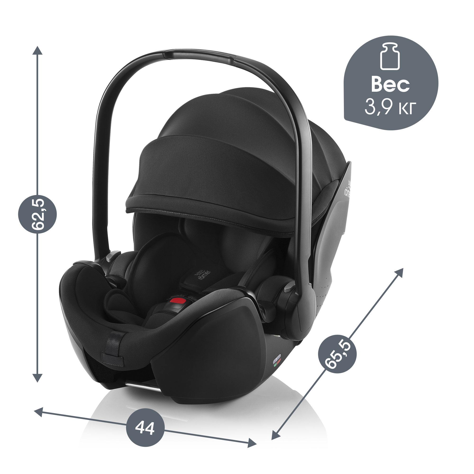 Детское автокресло Britax Roemer Baby-safe 5Z space black для новорожденных - фото 11