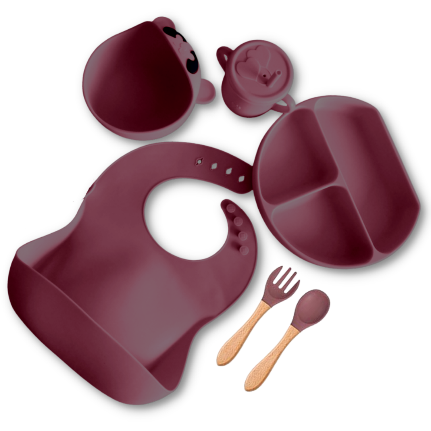 Набор детской посуды PlayKid коричневый 2 - фото 1