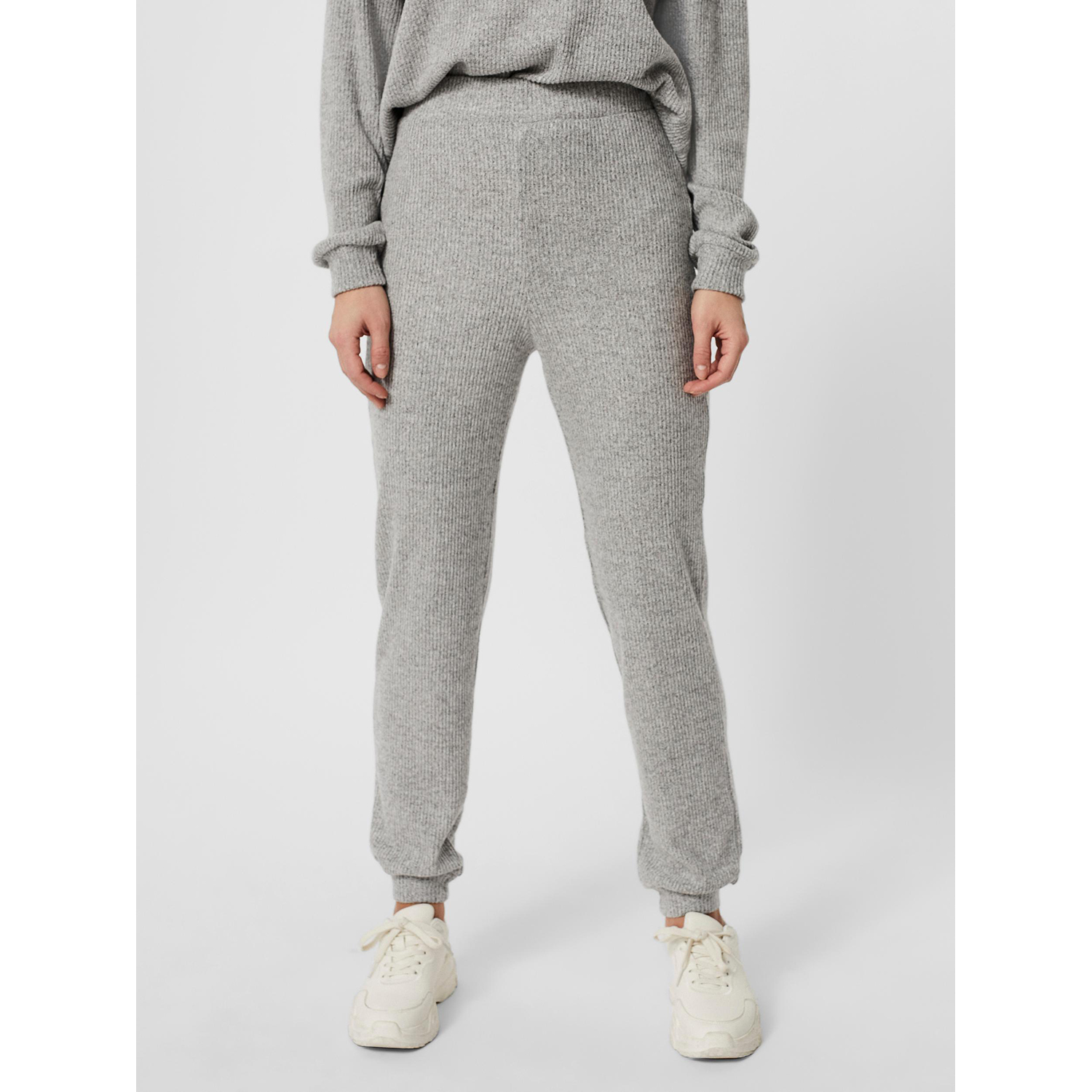 Брюки VERO MODA 10252242/Light Grey Melange - фото 7