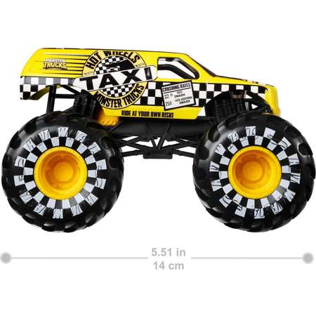 Машинка Hot Wheels Monster Trucks большой Такси GWL06