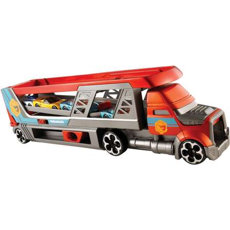 Набор игровой Hot Wheels Грузовик-пуской набор Заряди и стрельни с хранилищем для машинок CDJ19