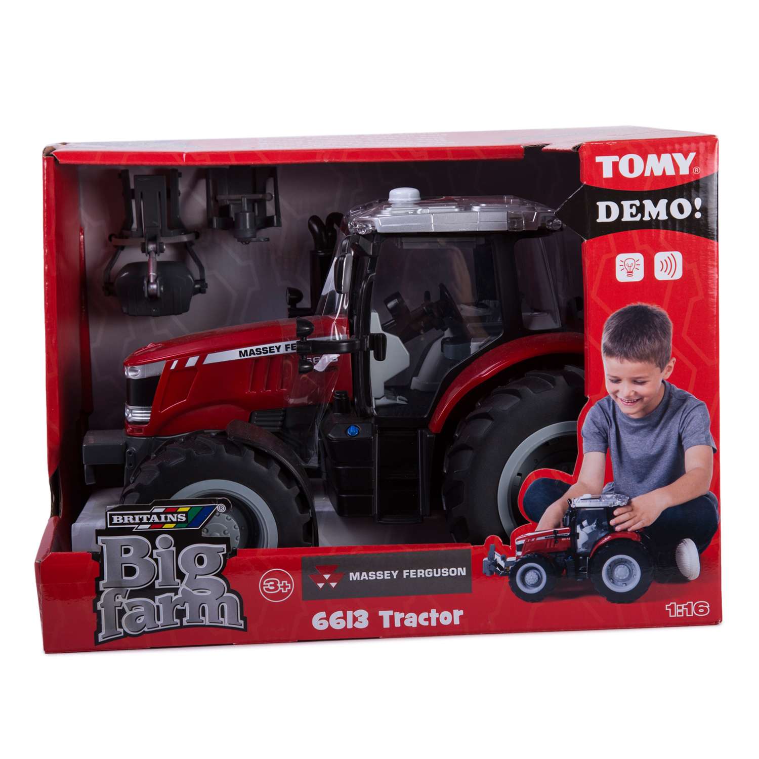 Трактор Tomy Massey Ferguson 6613 43078A1 - фото 3