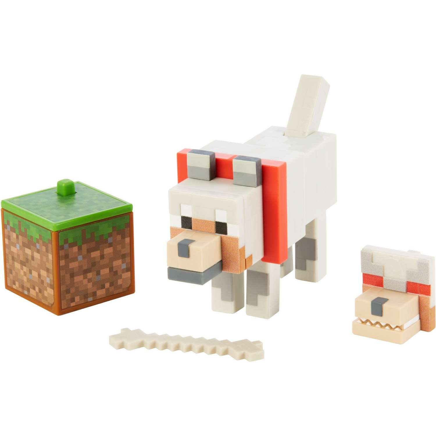 Фигурка Minecraft Волк с аксессуарами GCC21 - фото 1