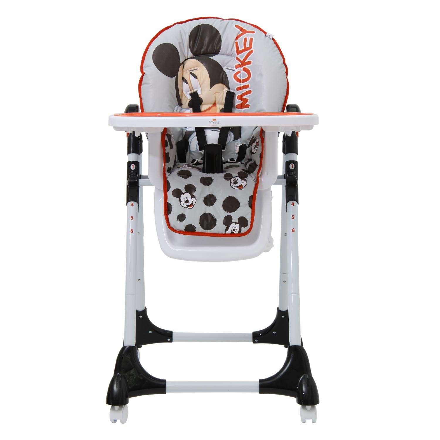 Стульчик для кормления Polini kids Disney baby 470 Микки Маус Серый - фото 2