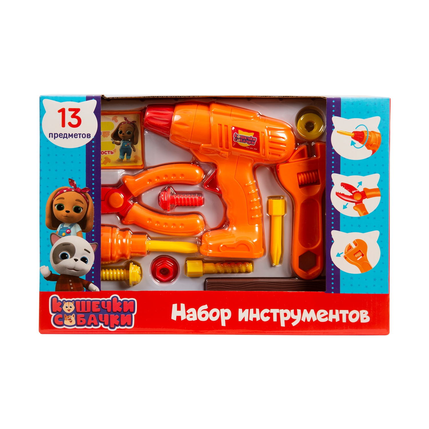 Игрушка Кошечки-собачки Мастер (инструменты, шуруповерт) - фото 2