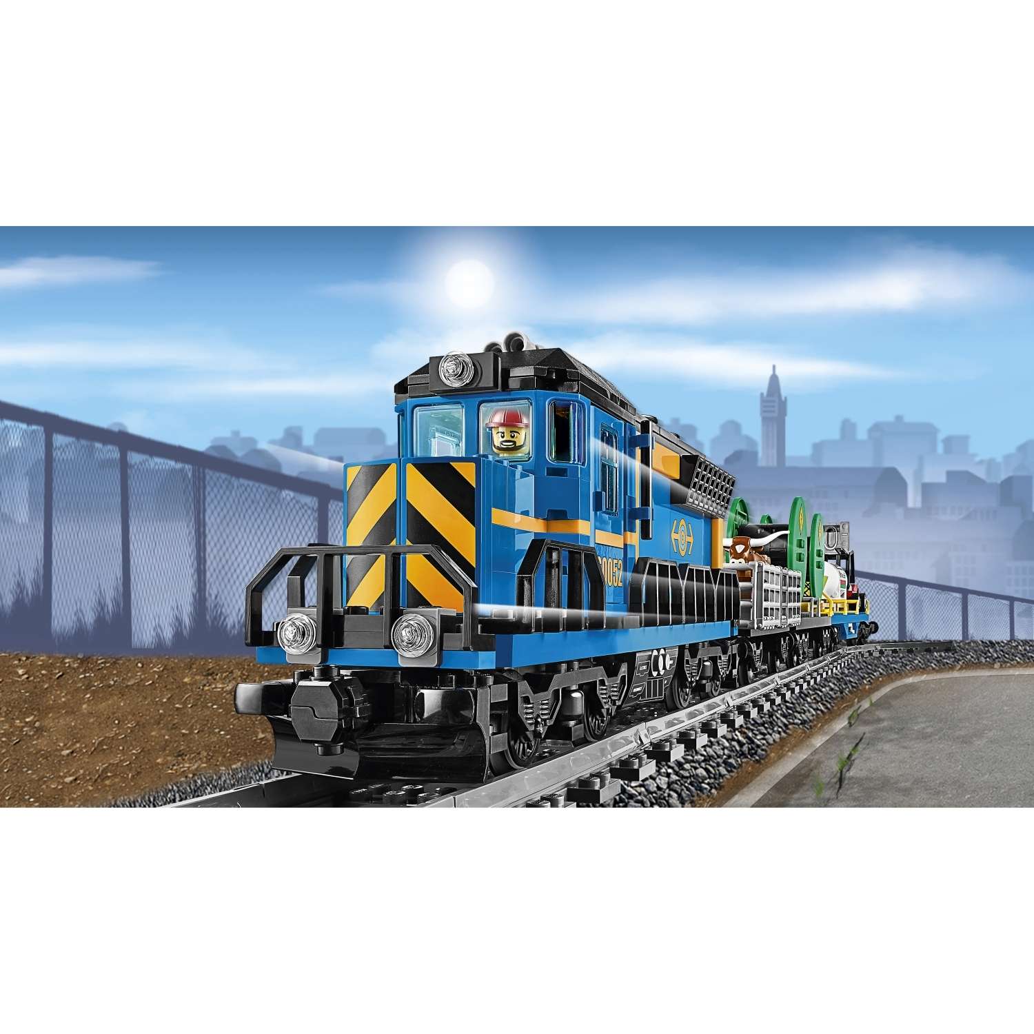 Конструктор LEGO City Trains Грузовой поезд (60052) - фото 8