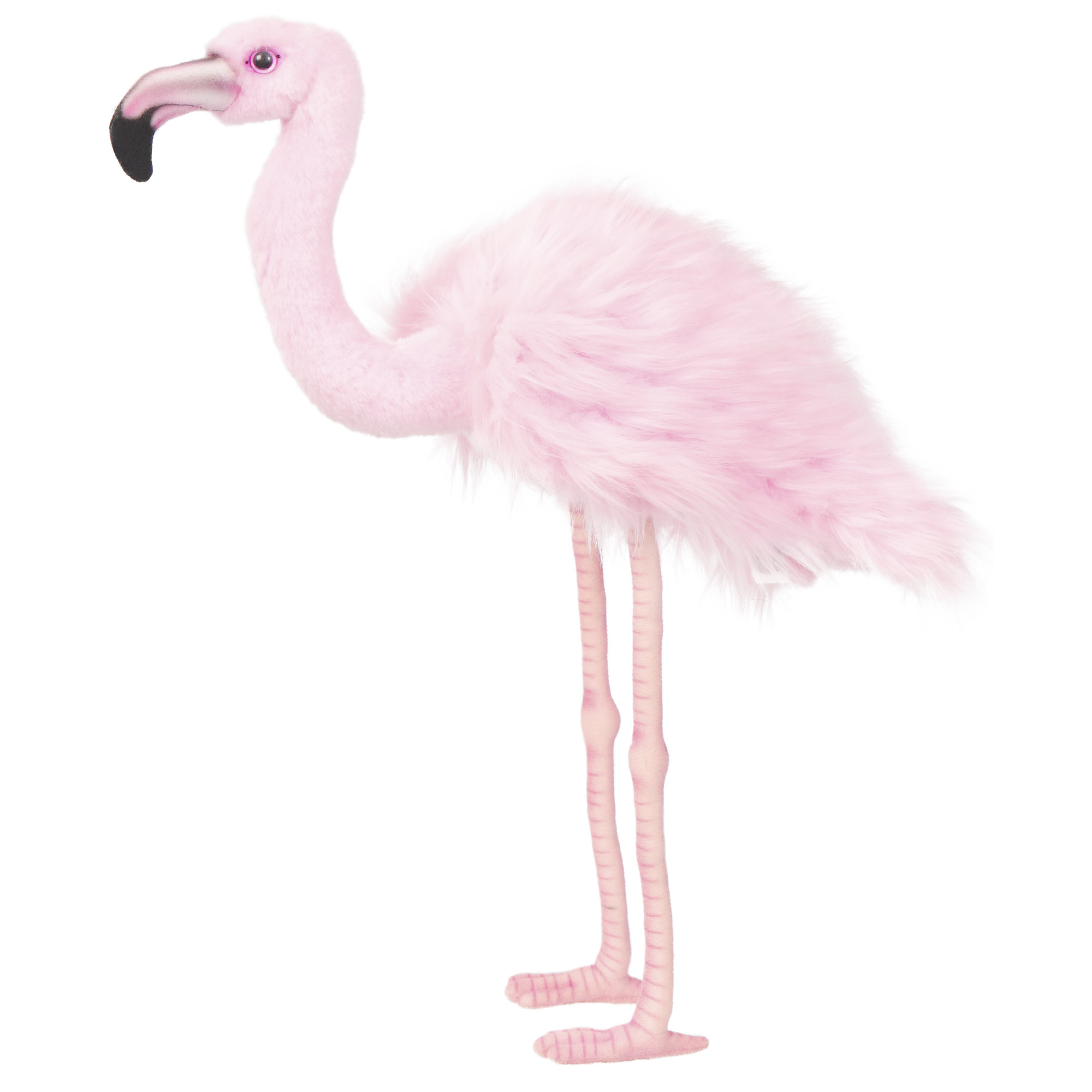 Реалистичная мягкая игрушка HANSA Розовый фламинго 38 см - фото 1