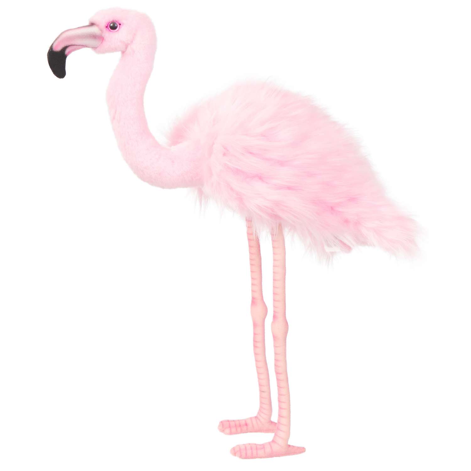 Реалистичная мягкая игрушка Hansa Розовый фламинго 38 см - фото 1