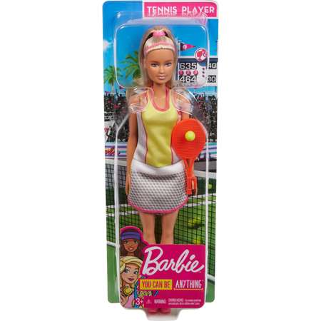 Кукла Barbie Кем быть Теннисистка Блондинка GJL65