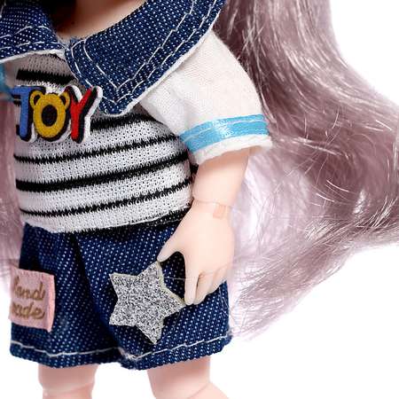 Кукла Sima-Land модная шарнирная «Арина» в комбинезоне