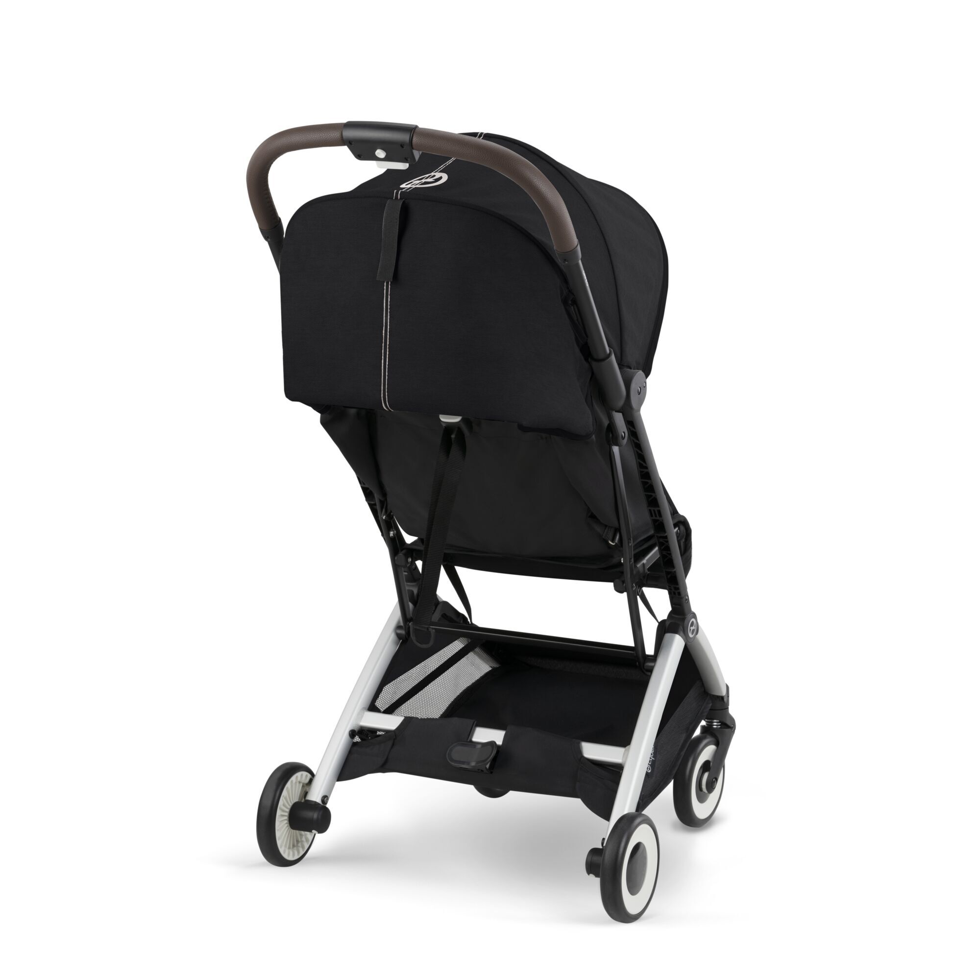 Коляская детская Cybex Orfeo SLV Moon Black с дождевиком - фото 6