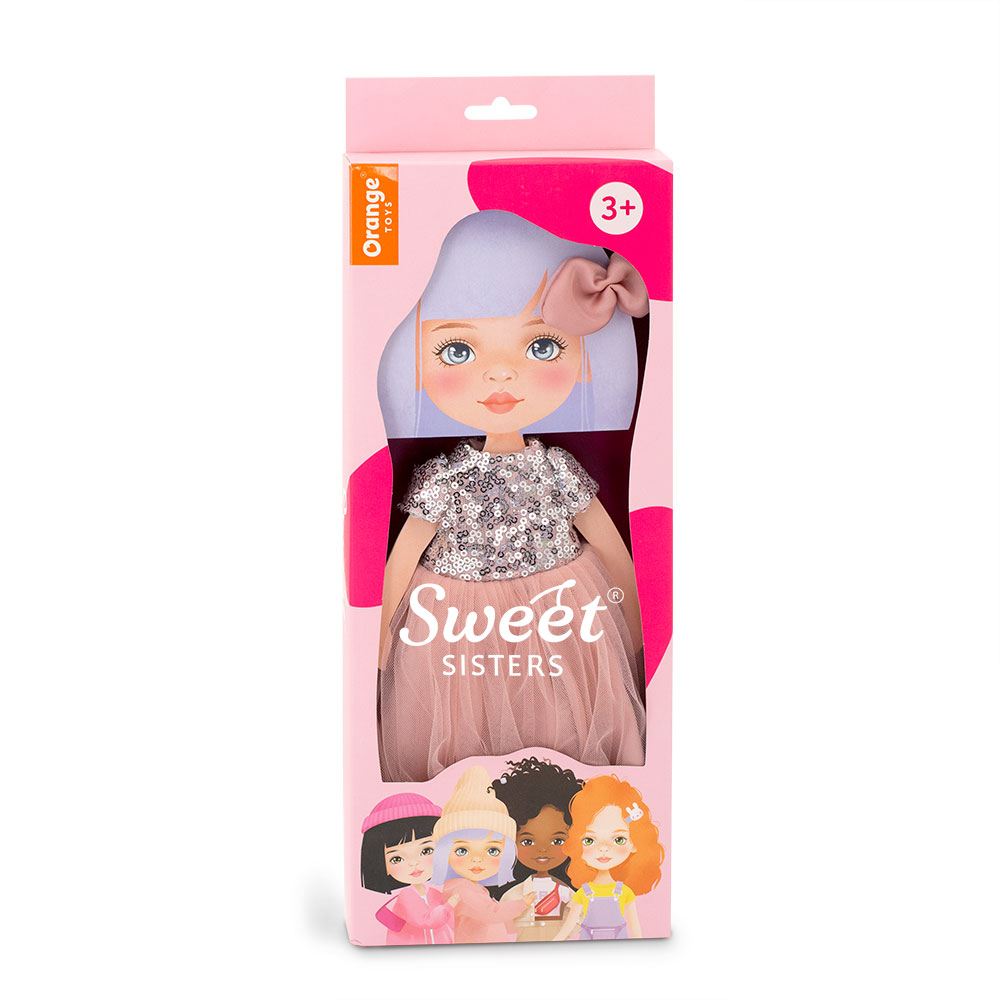 Набор одежды для кукол Orange Toys Sweet Sisters Розовое платье с пайетками Серия Вечерний шик S05 - фото 2