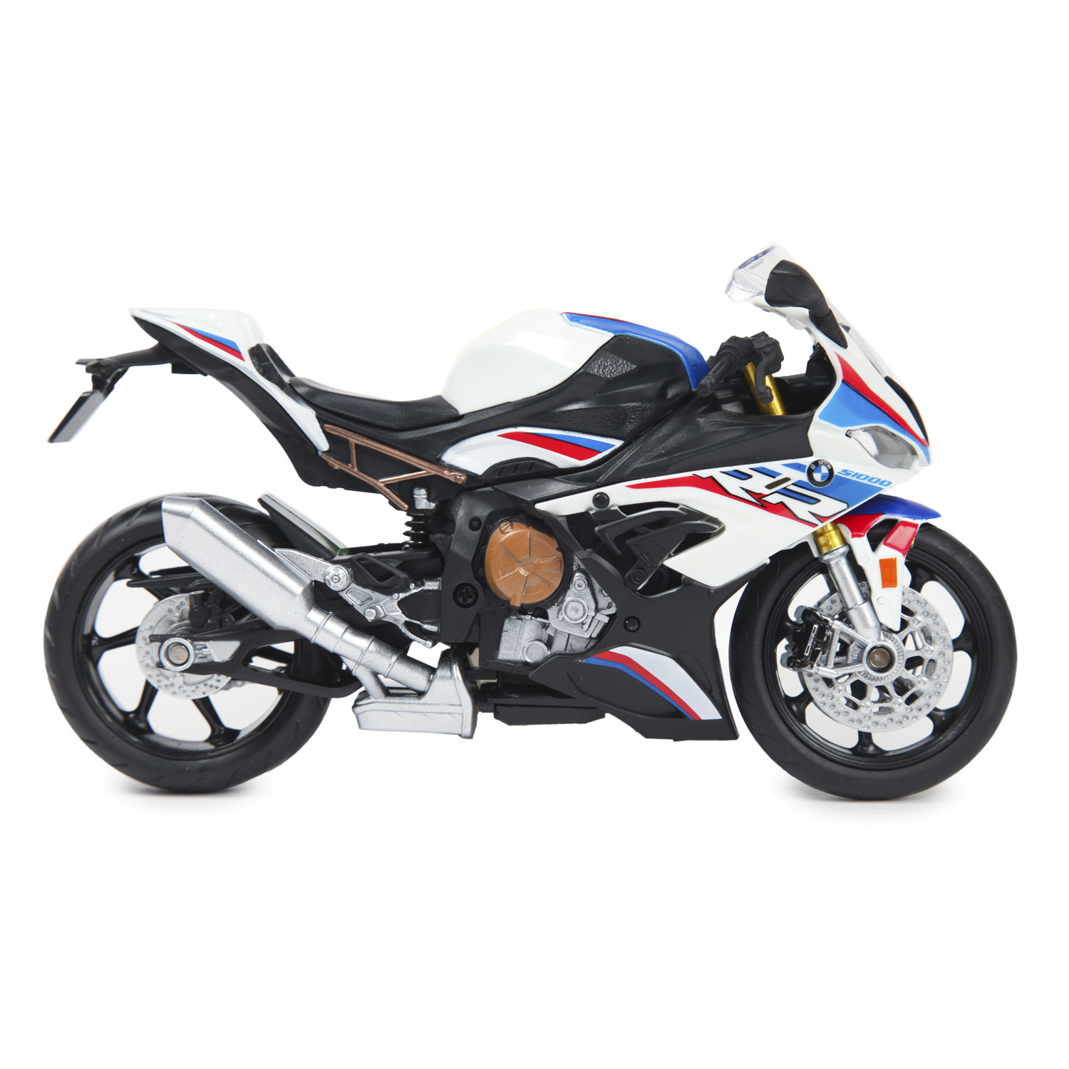 Мотоцикл Mobicaro BMW S1000RR 1:12 белый 644101(E) - фото 3