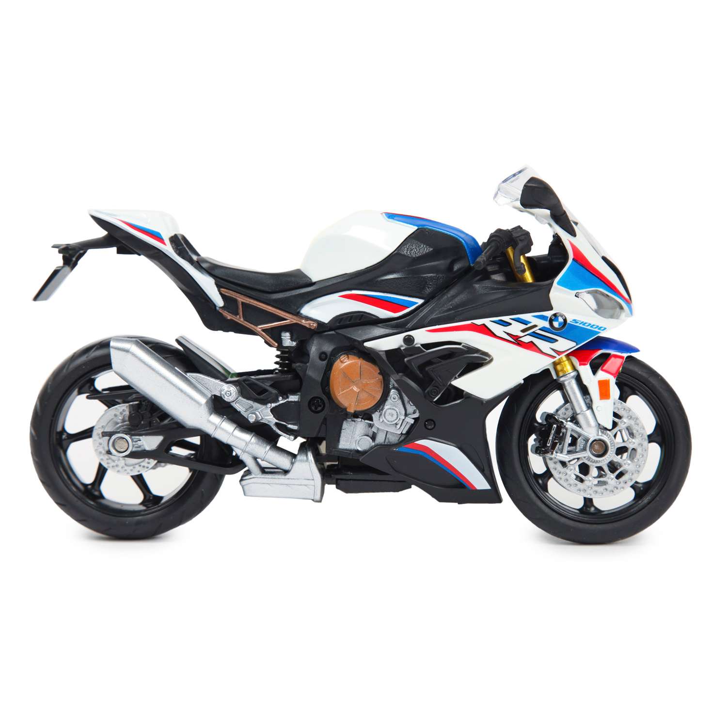 Мотоцикл Mobicaro BMW S1000RR 1:12 без механизмов белый 644101(E) - фото 3