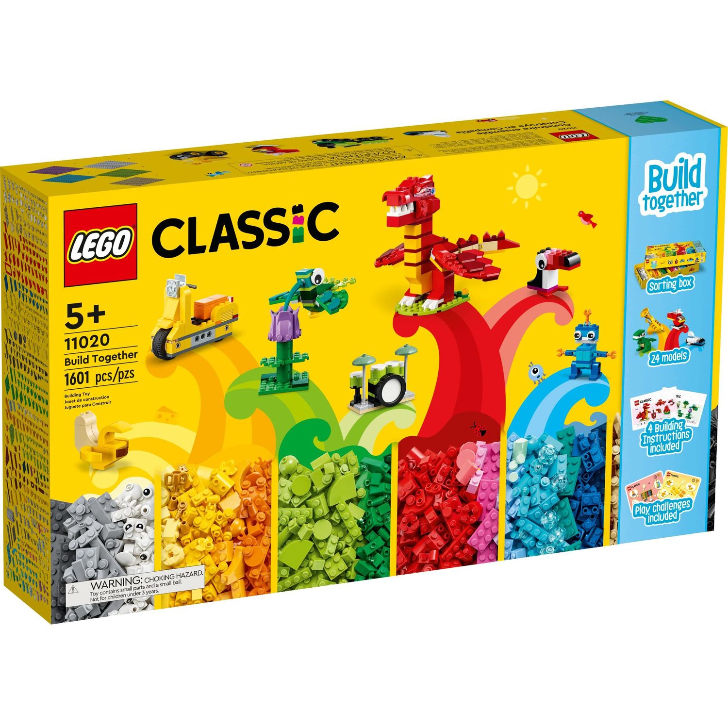 Конструктор LEGO Classic Строим вместе 11020 купить по цене 99999 ₽ в  интернет-магазине Детский мир