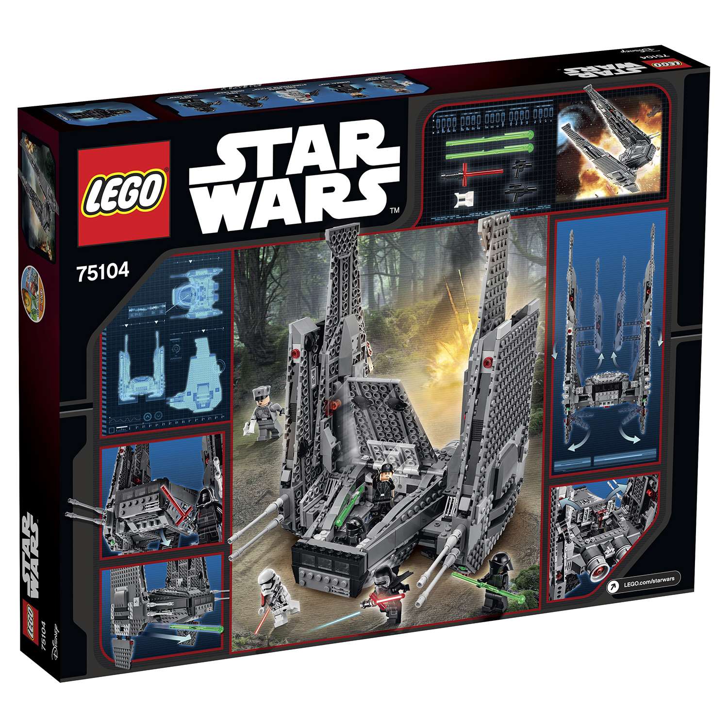 Конструктор LEGO Star Wars TM Командный шаттл Кайло Рена (Kylo Ren's Command Shuttle™) (75104) - фото 3