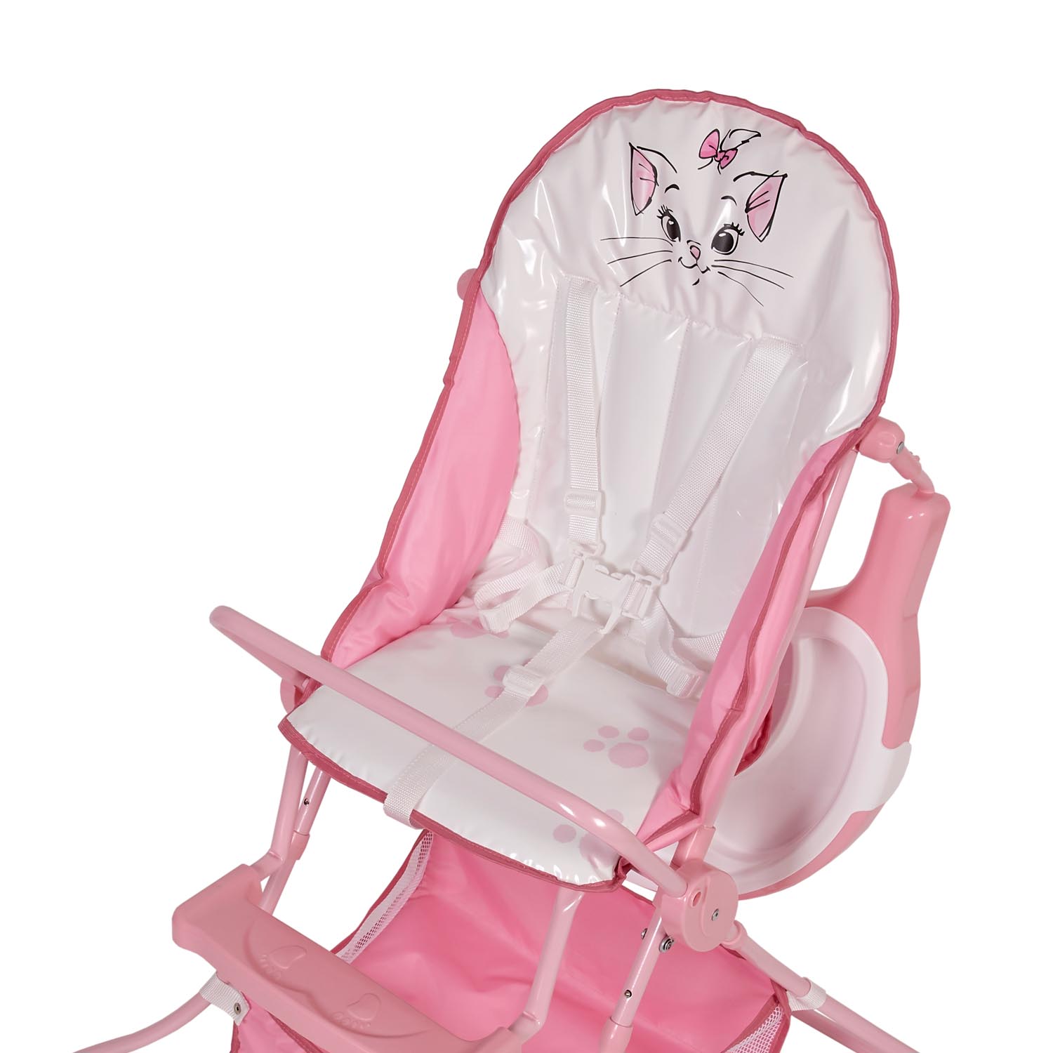 Стул для кормления Polini kids Disney baby 252 Кошка Мари Розовый - фото 17