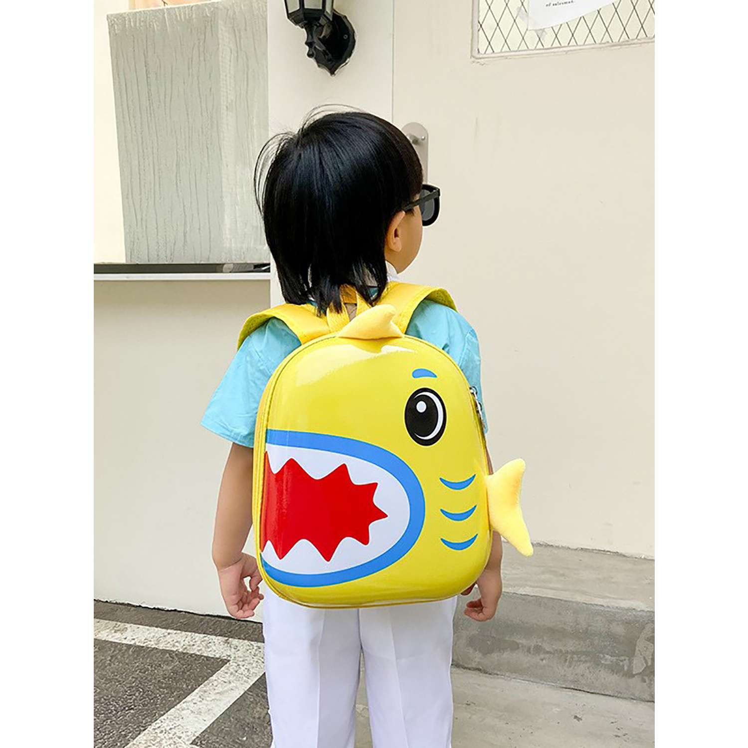 Дорожный комплект Акула LATS Чемодан ручная кладь + дошкольный рюкзак для детей - фото 15