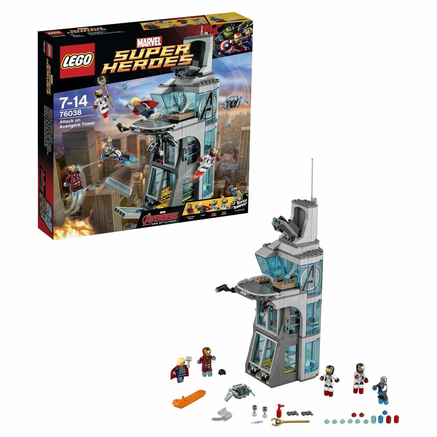 Конструктор LEGO Super Heroes Нападение на башню Мстителей (76038) купить  по цене 5999 ₽ в интернет-магазине Детский мир