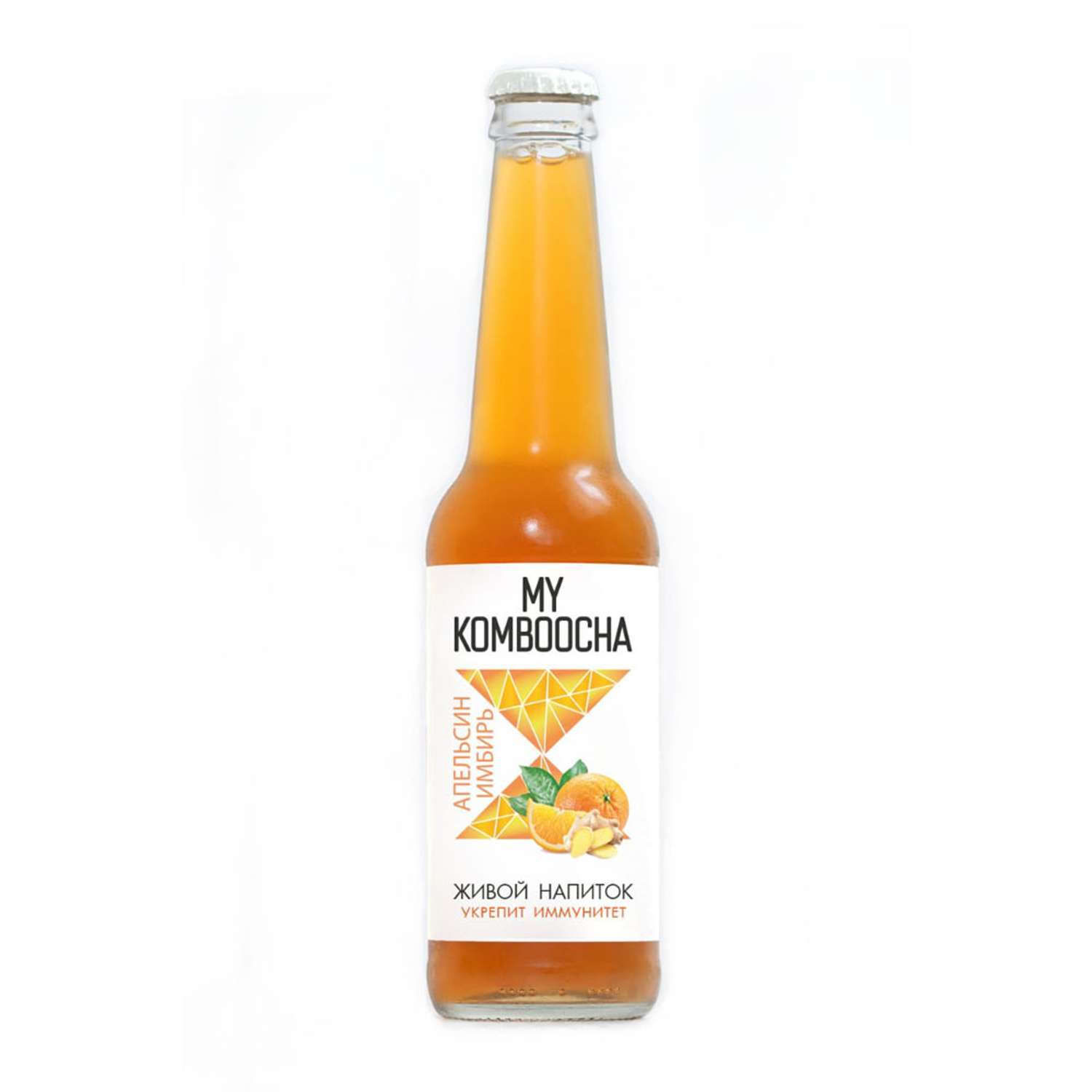 Напиток MY KOMBOOCHA Апельсин-имбирь на основе чайного гриба - фото 1