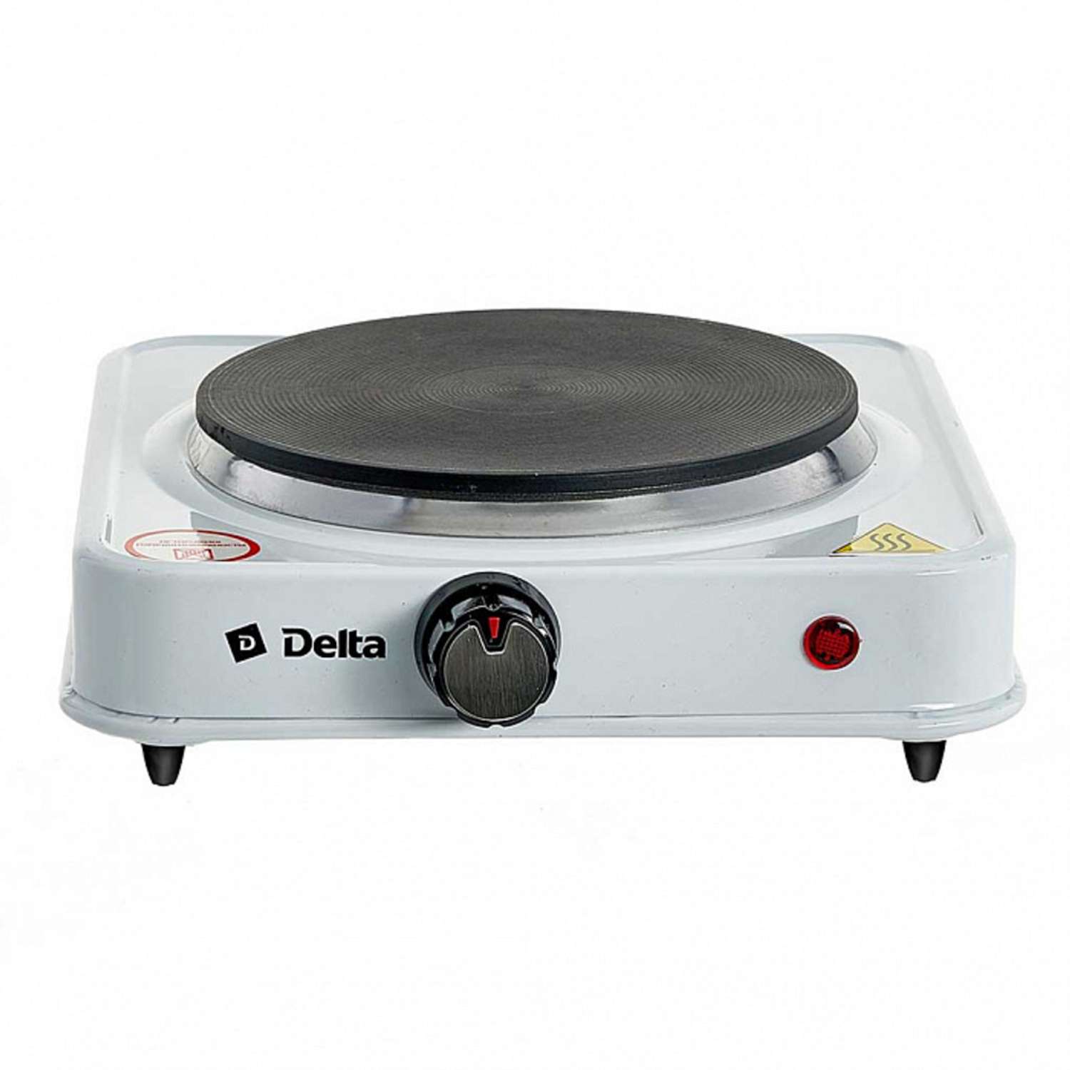 Плита электрическая Delta D-704 одноконфорочная диск белая - фото 1