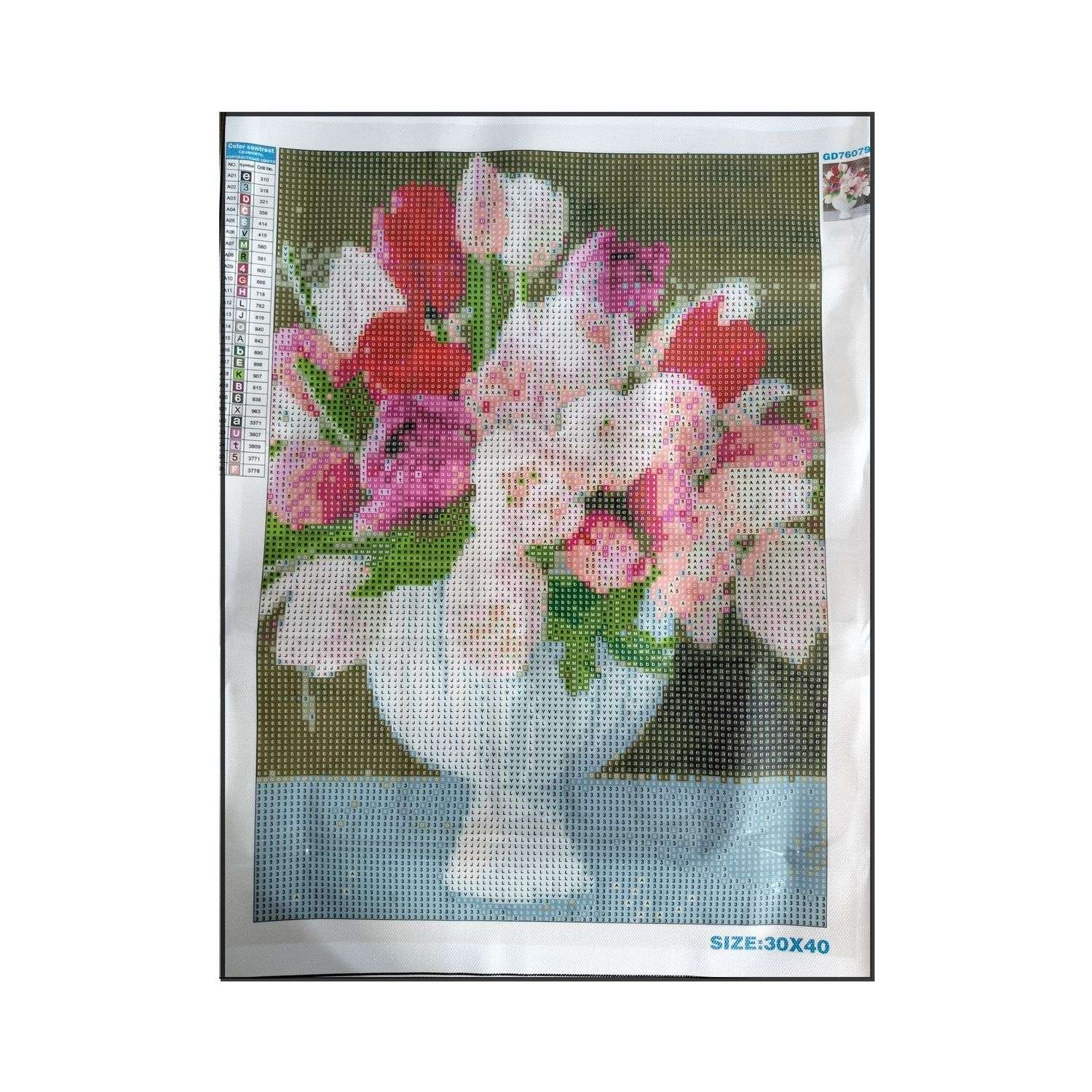 Алмазная мозаика Seichi Букет тюльпанов 30х40 см - фото 2