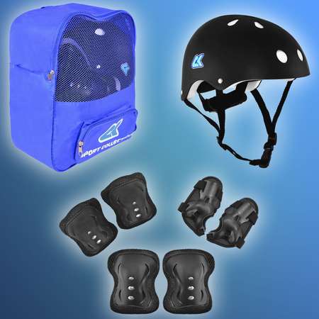 Набор защиты Sport Collection в рюкзаке шлем 50 - 56 защита S/M
