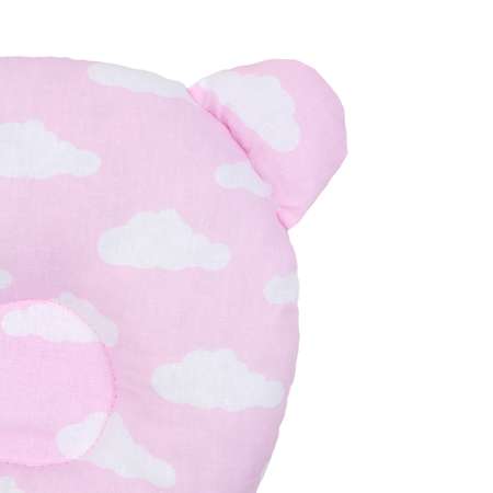 Подушка AmaroBaby анатомическая First Pillow Облака розовый