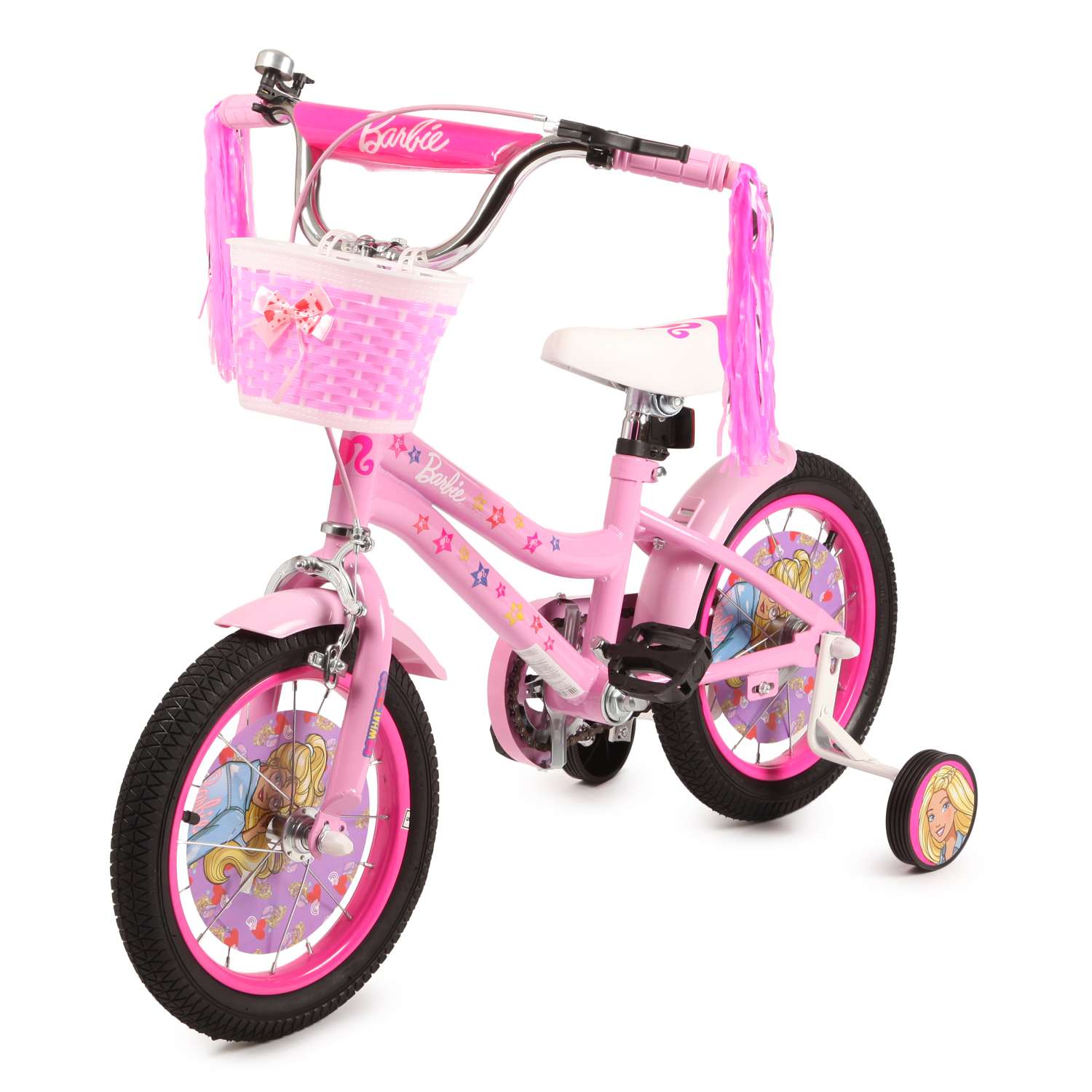 Велосипед двухколесный Kreiss Barbie 14 дюймов - фото 1