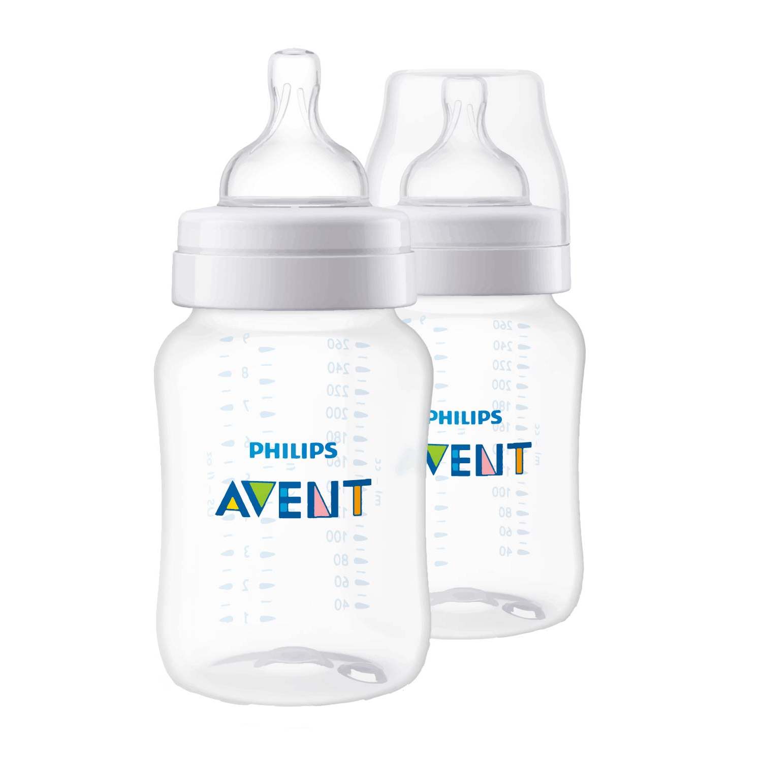 Бутылочка Philips Avent Anti-colic 260мл с 1месяца 2шт SCF813/27 - фото 1