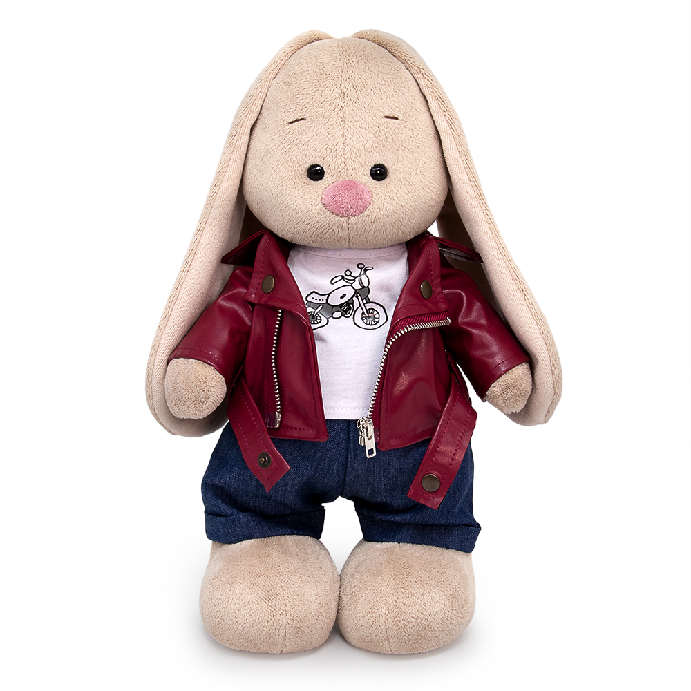 Мягкая игрушка BUDI BASA Зайка Ми в косухе и джинсах 32 см StM-571 - фото 1