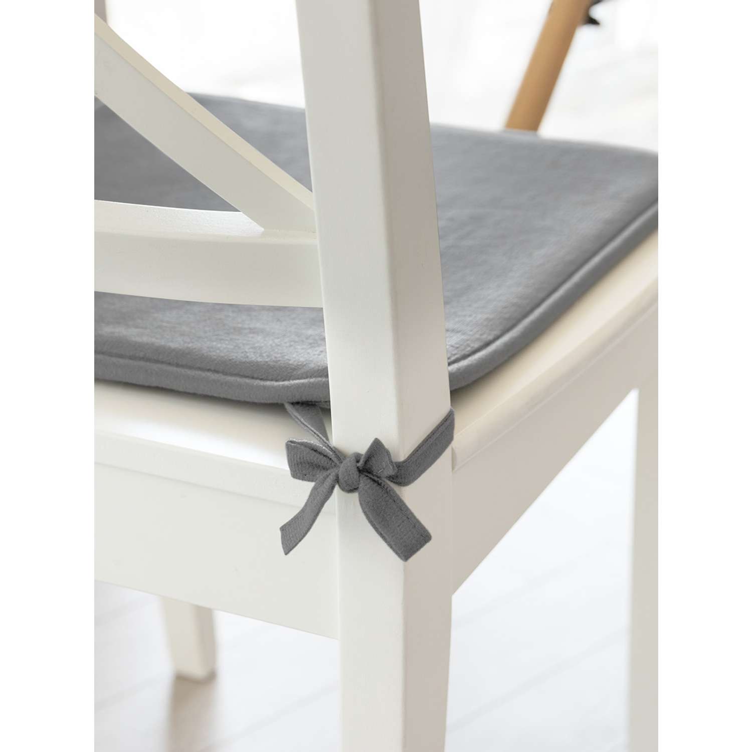 Подушка на стул DeNASTIA с эффектом памяти 40x35x38 см серый P111144 - фото 3