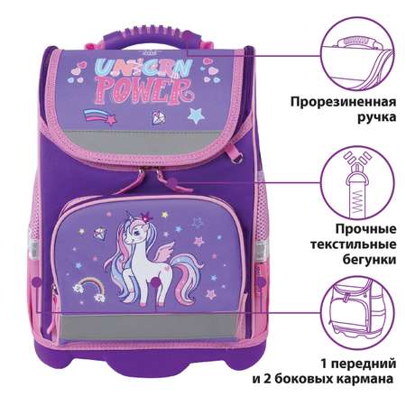 Ранец Юнландия Wise для начальной школы Unicorn power