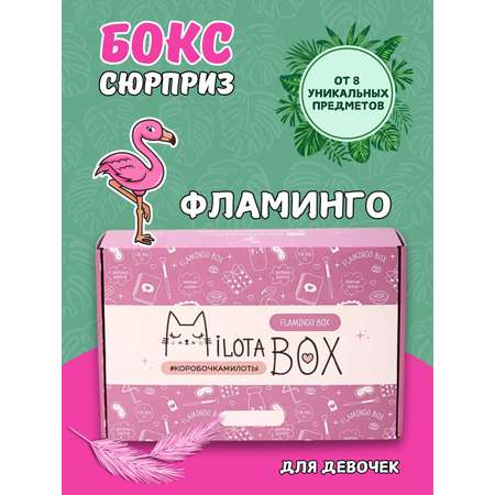 Подарочный бокс для девочки iLikeGift фламинго