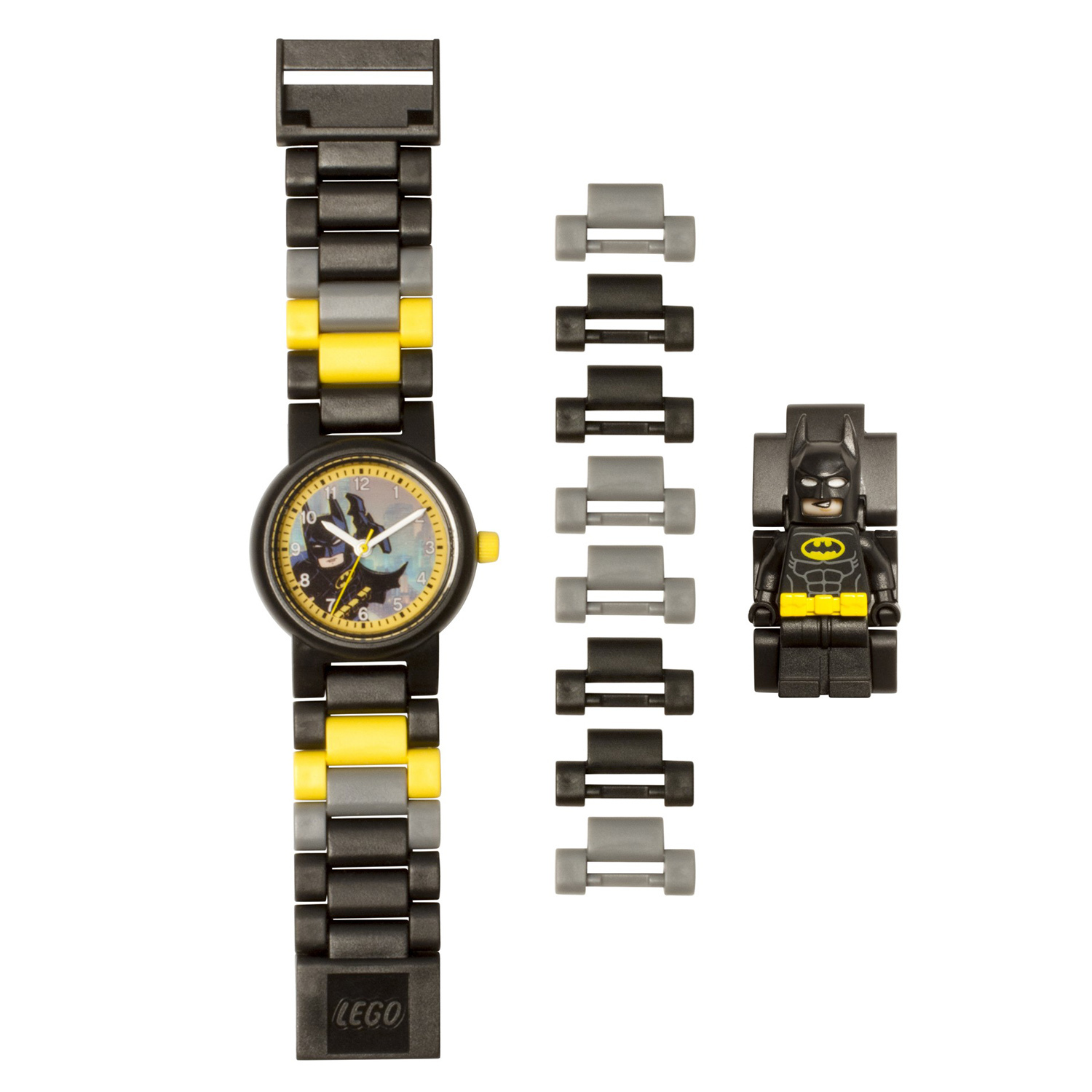 Аксессуар LEGO Batman Часы наручные аналоговые с минифигурой Бэтмен на ремешке 8020837 - фото 3