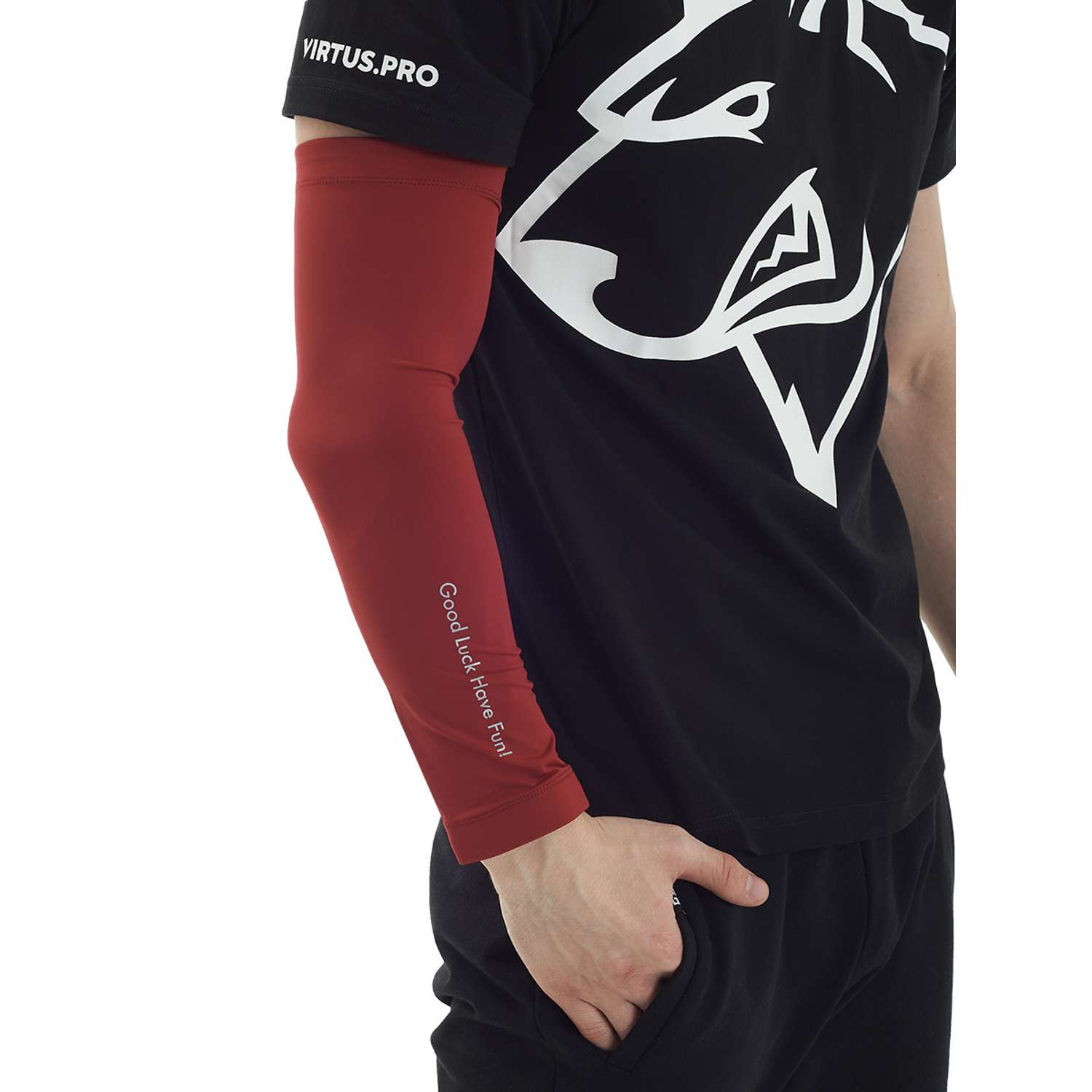 Геймерский рукав GLHF Compression Sleeve Red - L - фото 2