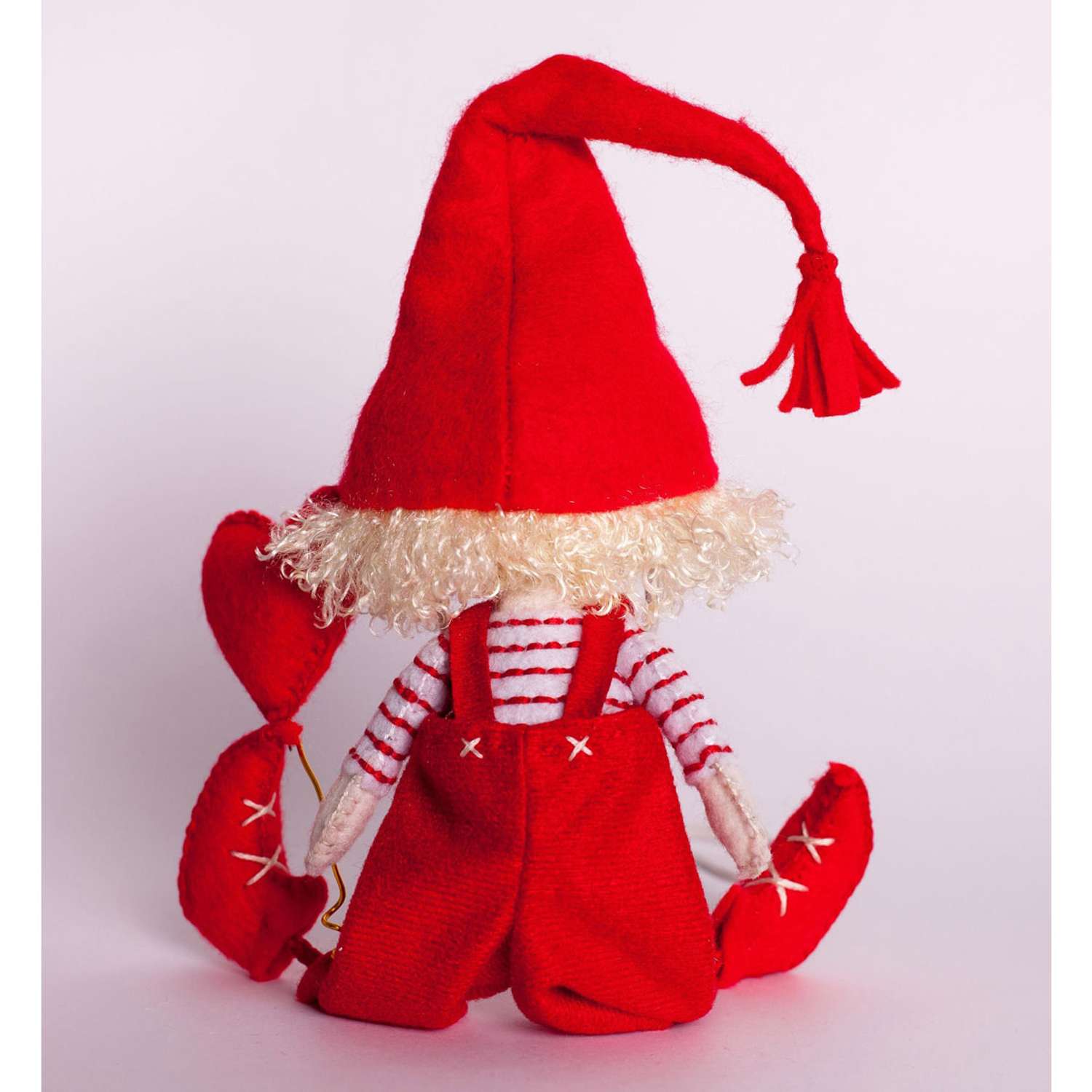 Набор для творчества Кукла Перловка изготовление игрушки из фетра Влюбленный гном 15.5 см - фото 2