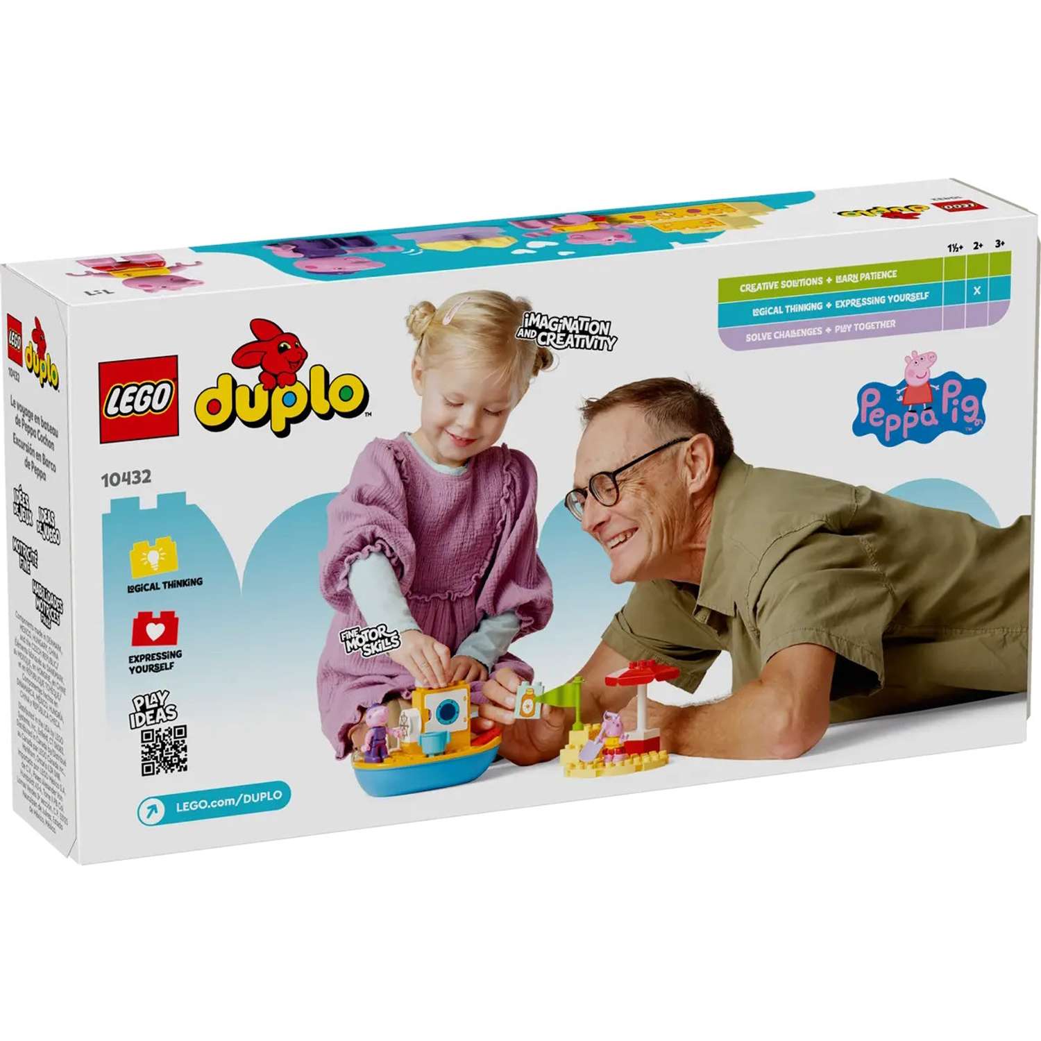 Конструктор LEGO Duplo Путешествие на лодке со Свинкой Пеппой 10432 - фото 4