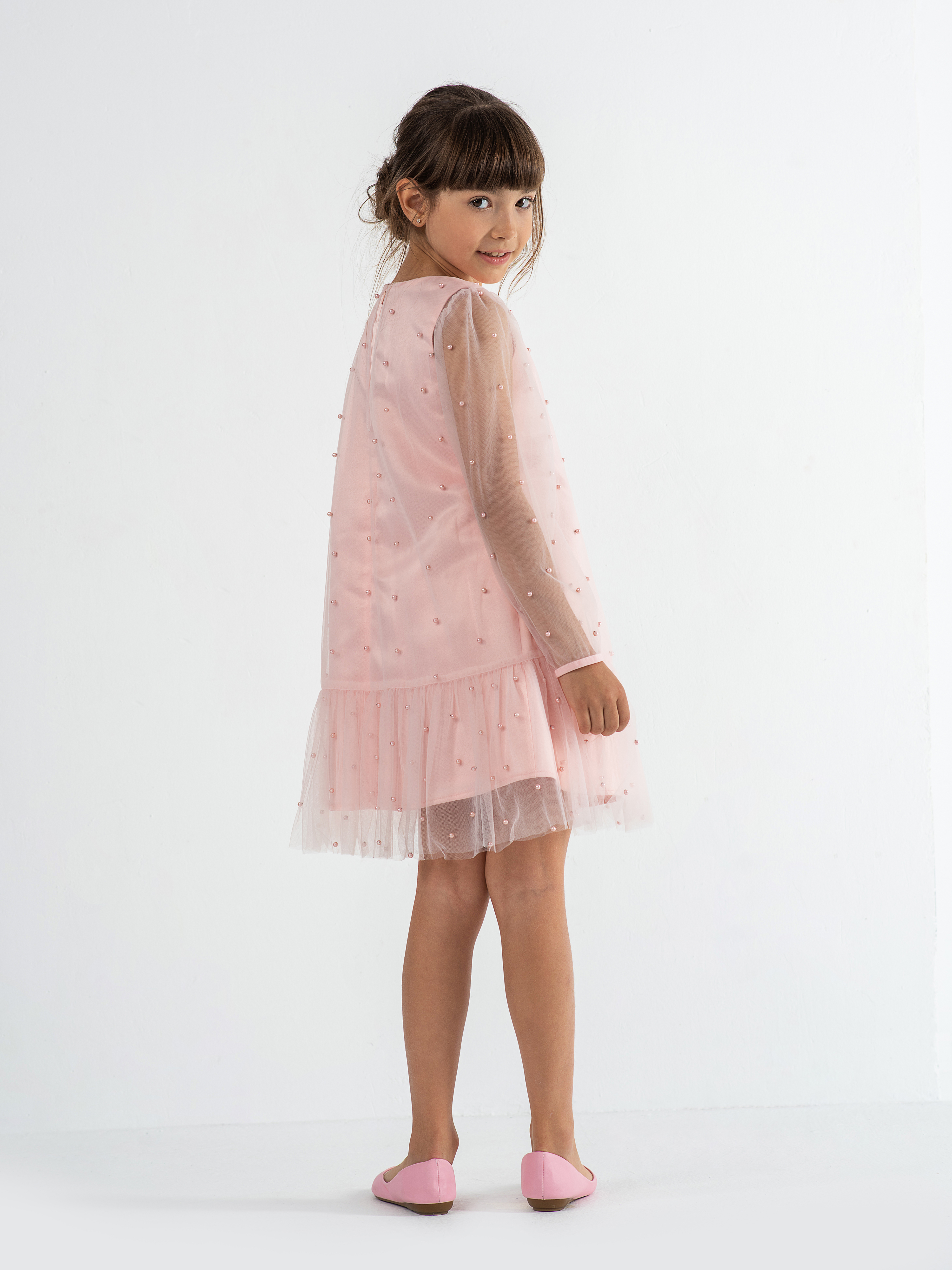 Платье LisaWeta D-078-23 розовый - фото 4