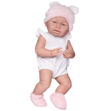 Кукла-пупс Junfa Pure Baby в белом боди с аксессуарами 40см