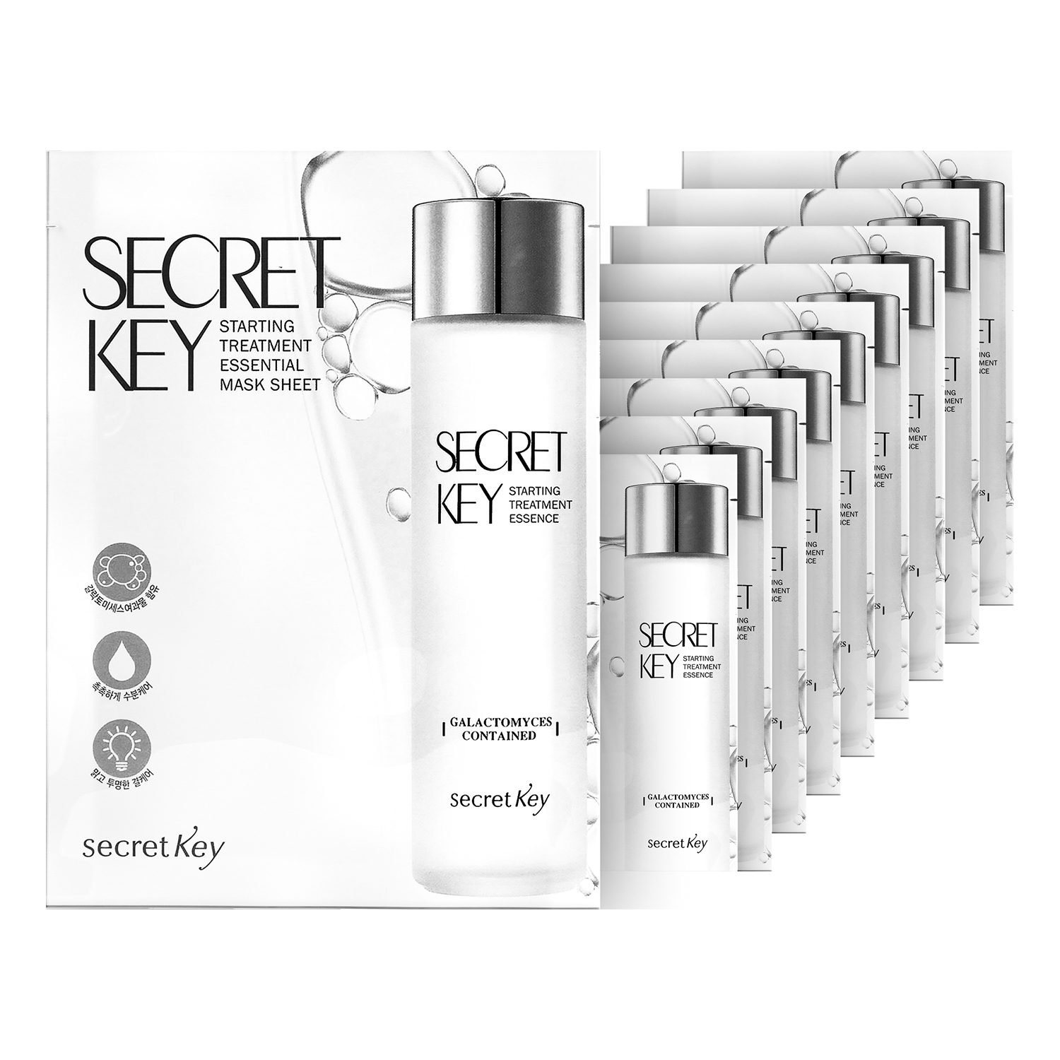 Маска для лица SECRET KEY Тканевая увлажняющая 10 шт 30 г - фото 1