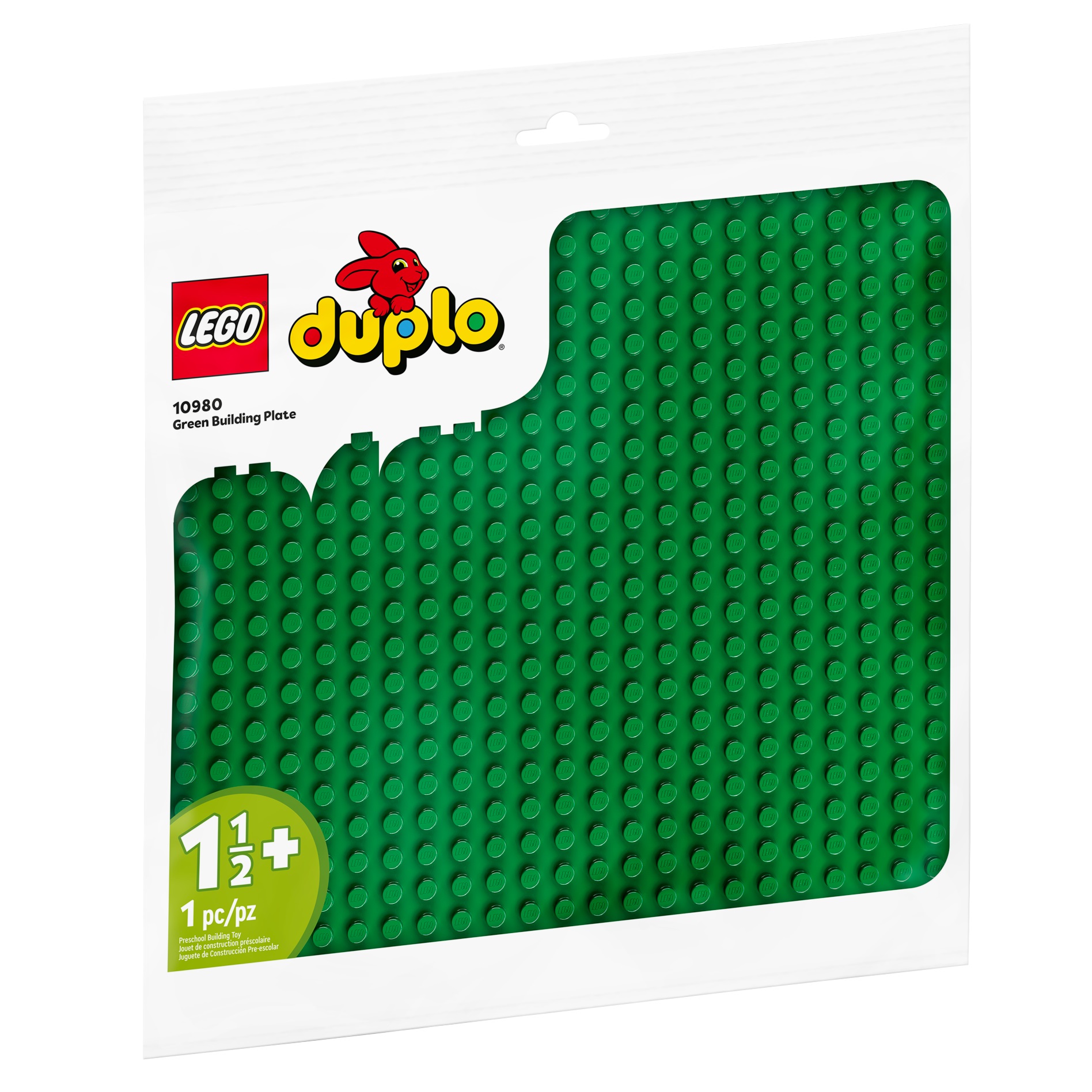 Конструктор LEGO DUPLO Classic Зеленая пластина для строительства 10980 - фото 2