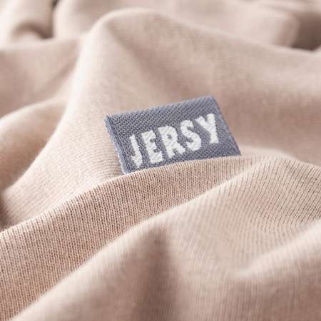 Простыня натяжная Mrs.Stretch Mr.Jersy на резинке 140х200х25 см из плотного трикотажа Премиум цвет какао