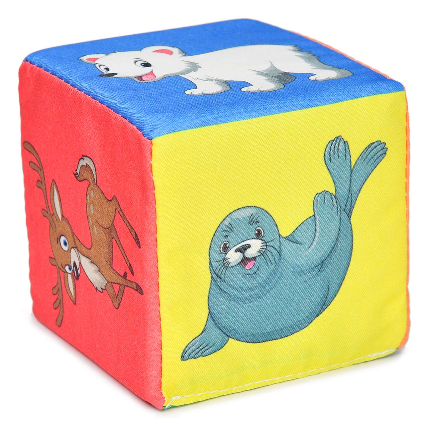 Кубики для малышей Русский стиль Веселый зоопарк 6шт Д-417-18 - фото 4