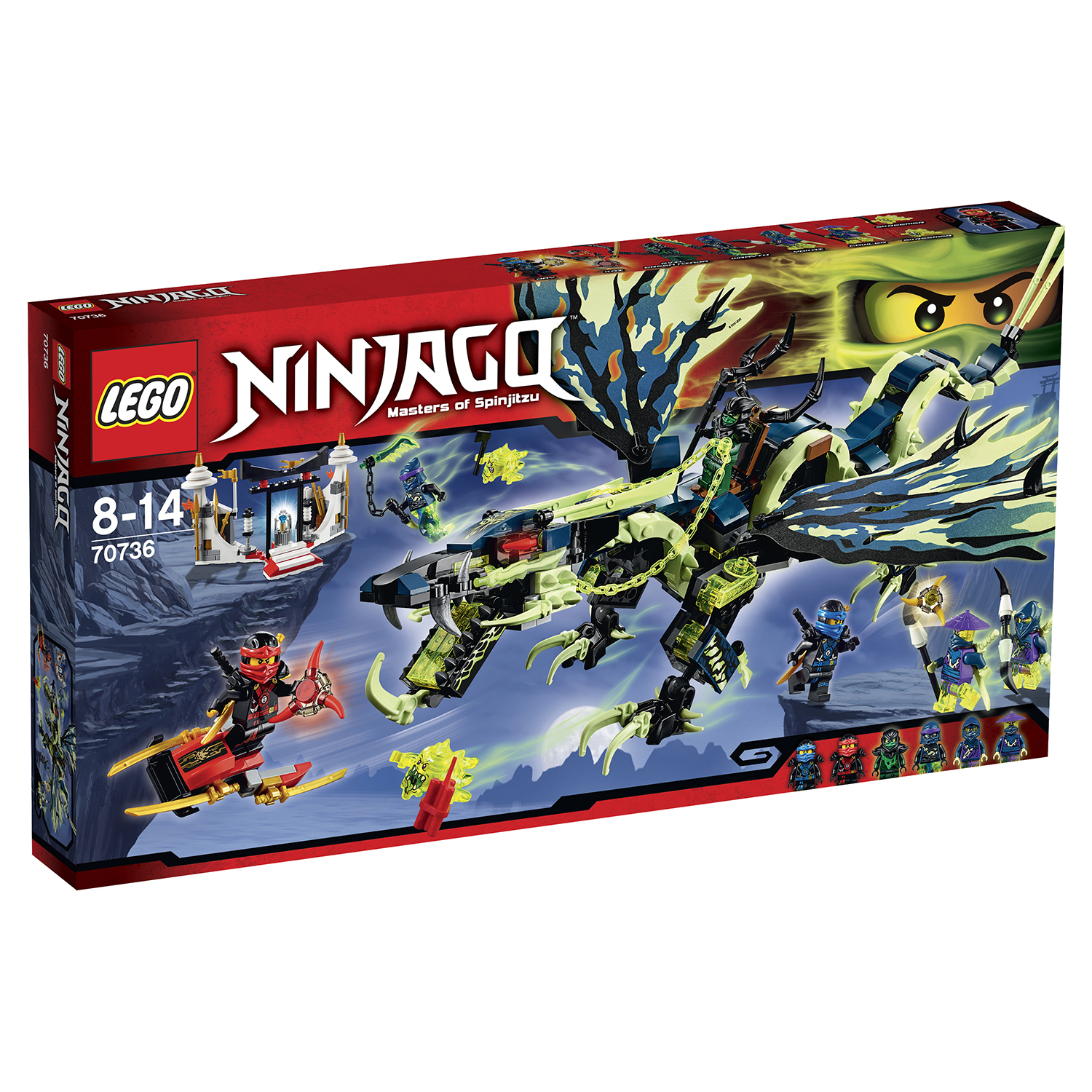 Конструктор LEGO Ninjago Атака Дракона Морро (70736) купить по цене 5999 ₽  в интернет-магазине Детский мир