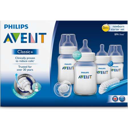 Набор бутылочек Philips Avent Classic+ 0 мес+ SCD371/00