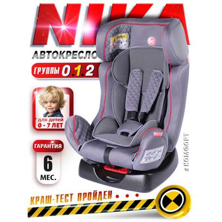 Автокресло BabyCare Nika серый