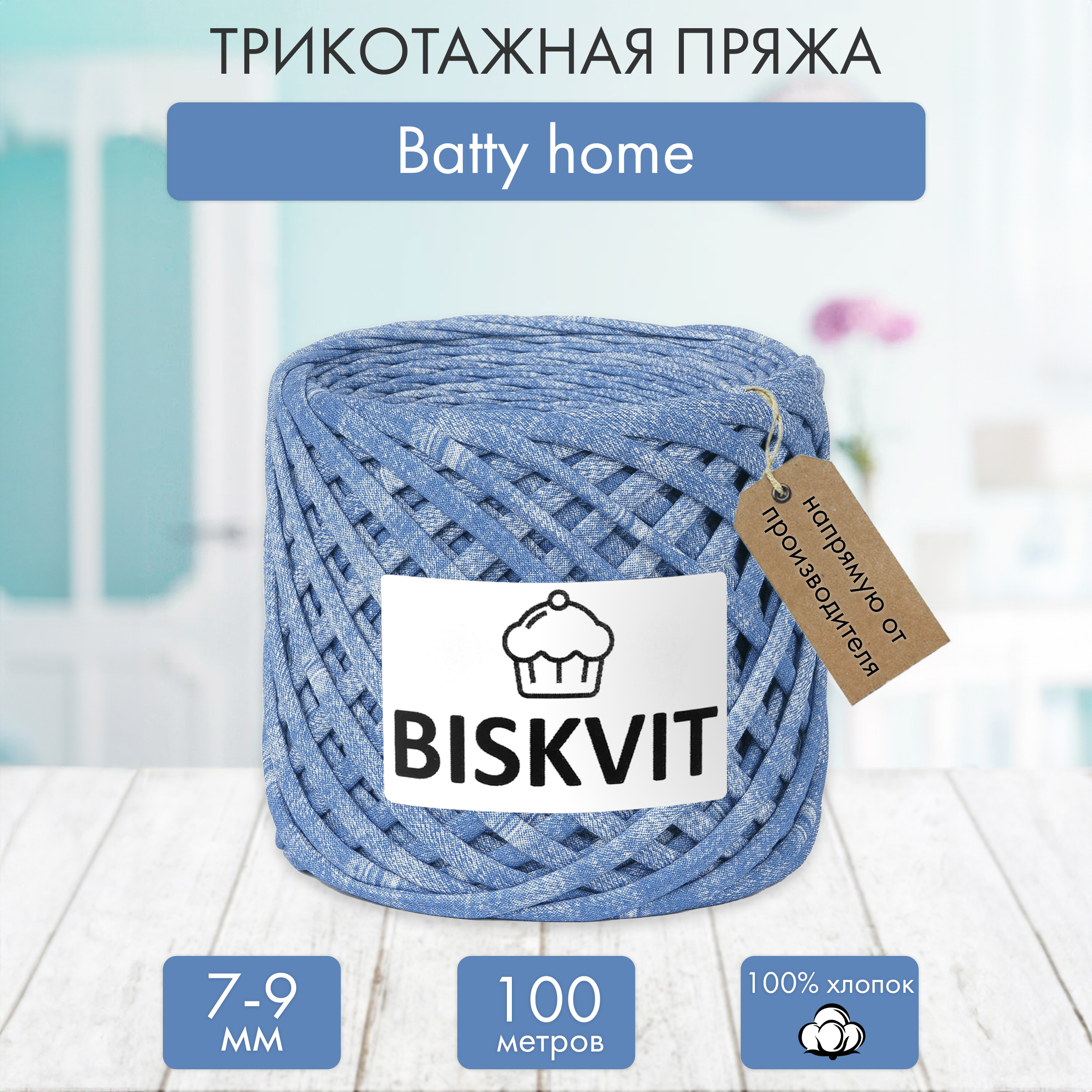 Трикотажная пряжа BISKVIT Batty home - фото 1