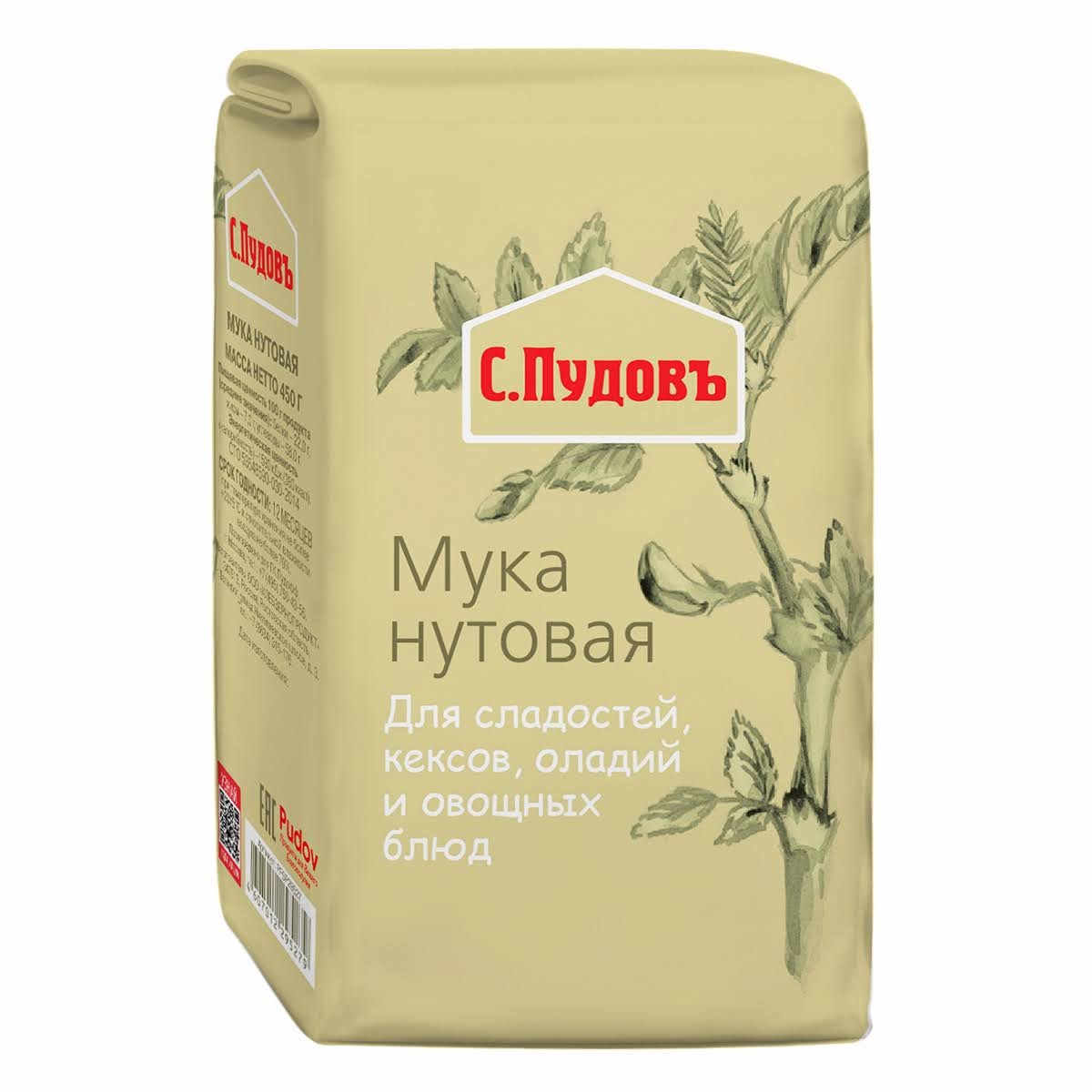 Мука С.Пудовъ Нутовая 450 г - фото 1