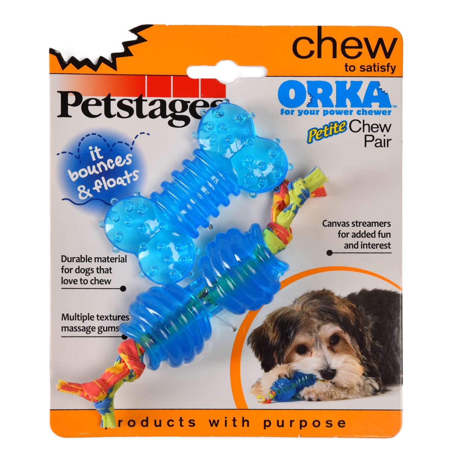 Игрушка для собак Petstages Opka мелких пород Косточка и гантеля ультра-мини 234STEX - фото 2
